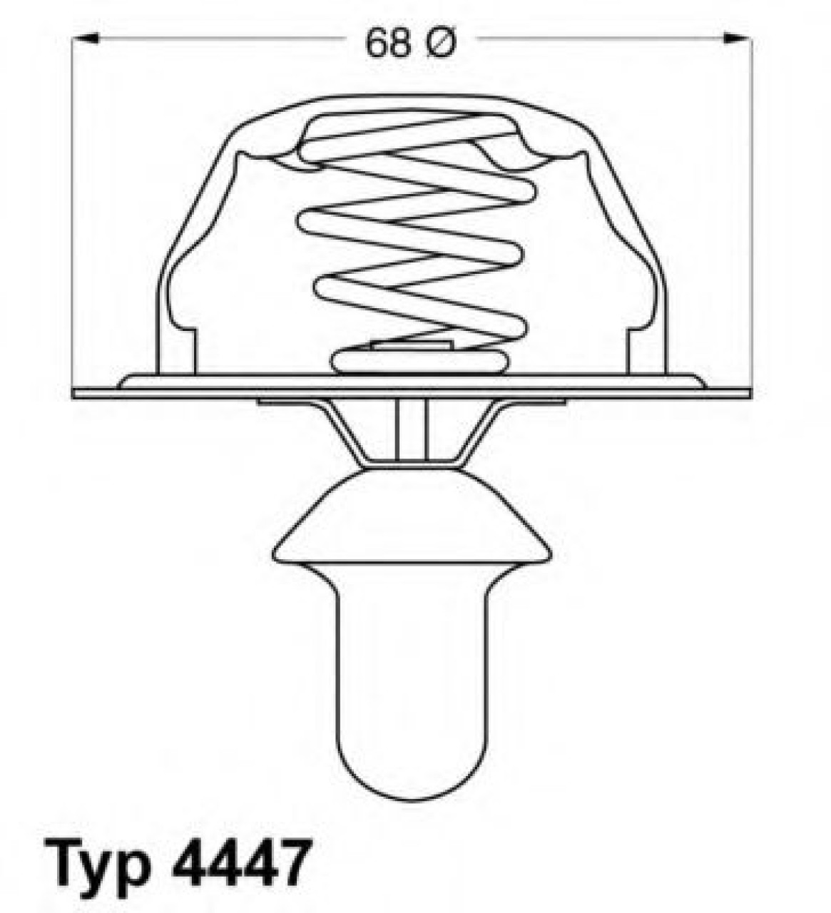 Termostat,lichid racire PEUGEOT 406 (8B) (1995 - 2005) WAHLER 4447.80D piesa NOUA