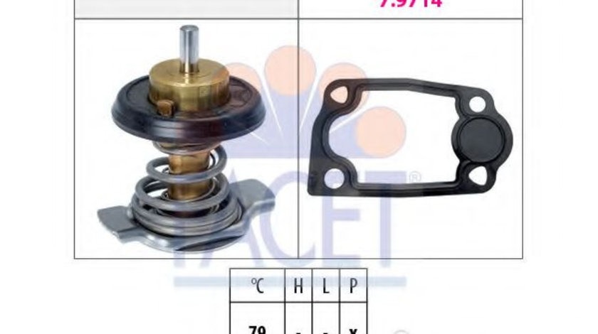 Termostat,lichid racire PEUGEOT BOXER platou / sasiu (2006 - 2016) FACET 7.8942 piesa NOUA