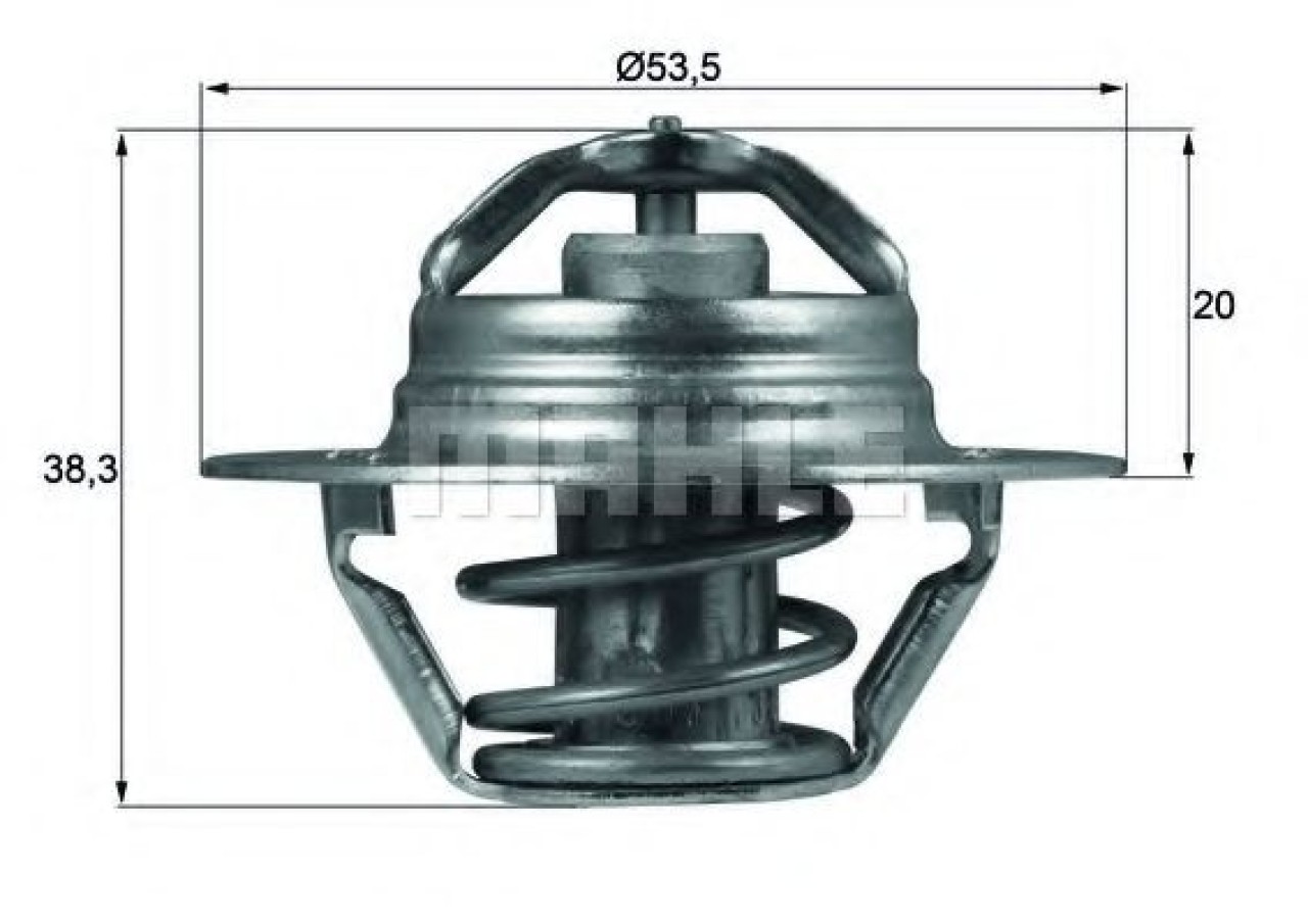 Termostat,lichid racire RENAULT MEGANE I Break (KA0/1) (1999 - 2003) MAHLE ORIGINAL TX 88 88D piesa NOUA