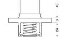 Termostat,lichid racire RENAULT TWINGO I (C06) (19...