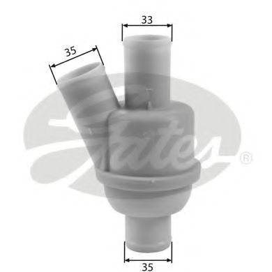 Termostat,lichid racire ROVER 25 (RF) (1999 - 2005) GATES TH35882 piesa NOUA