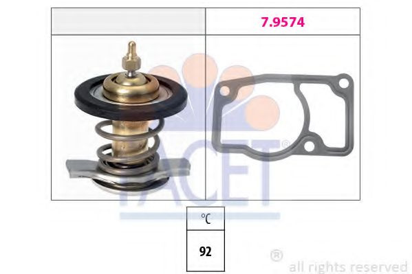 Termostat,lichid racire SAAB 9-5 (YS3E) (1997 - 2009) FACET 7.8607 piesa NOUA