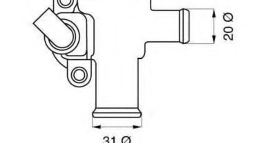 Termostat,lichid racire SMART CITY-COUPE (450) (1998 - 2004) WAHLER 3142.90D piesa NOUA