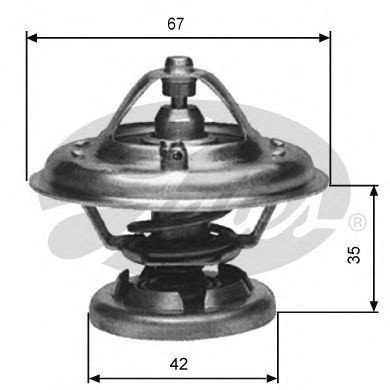 Termostat,lichid racire SSANGYONG ACTYON I (2005 - 2011) GATES TH12685G1 piesa NOUA