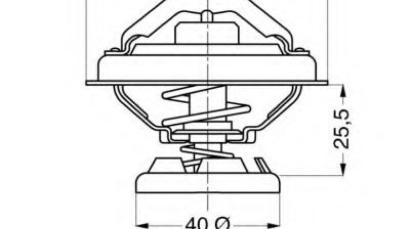 Termostat,lichid racire SSANGYONG KORANDO Cabrio (KJ) (1996 - 2016) WAHLER 4176.85D piesa NOUA