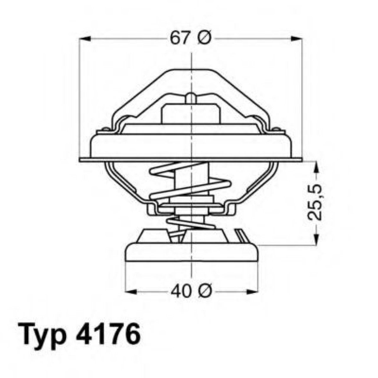 Termostat,lichid racire SSANGYONG RODIUS (2005 - 2016) WAHLER 4176.85D piesa NOUA