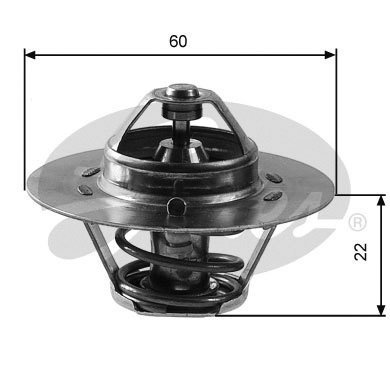 Termostat,lichid racire (TH12488G1 GAT) SKODA