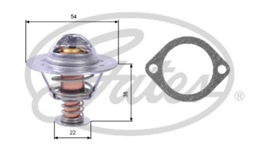 Termostat,lichid racire (TH22689G1 GAT) CHEVROLET,OPEL,VAUXHALL