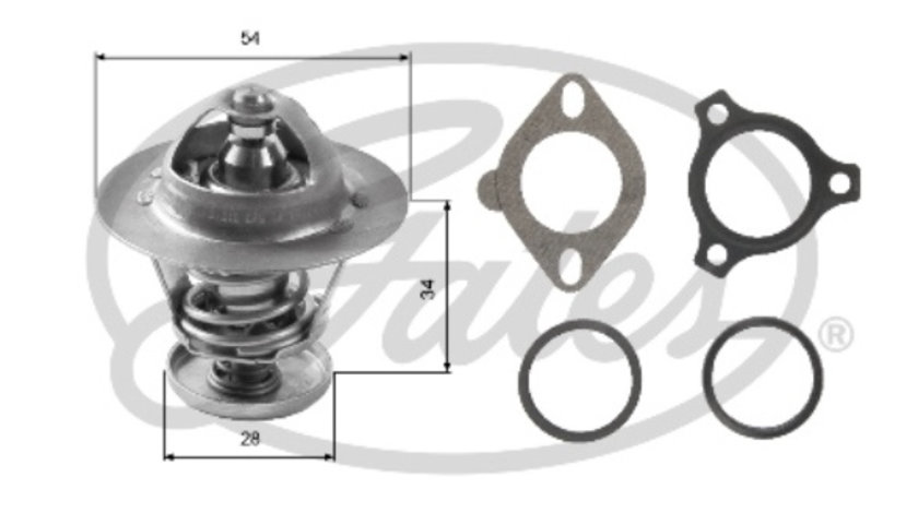 Termostat,lichid racire (TH26988G1 GAT) Citroen,DAIHATSU,FIAT,FORD,FORD ASIA / OCEANIA,FORD AUSTRALIA,JAGUAR,LAND ROVER,LDV,MAZDA,PEUGEOT,TOYOTA,VW