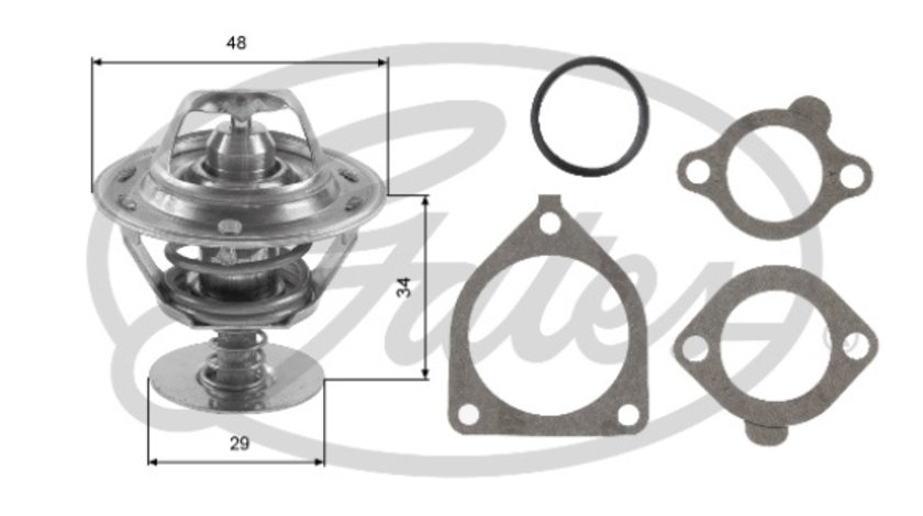 Termostat,lichid racire (TH39082G1 GAT) DAIHATSU,GEO,HONDA,NISSAN,TOYOTA,VW