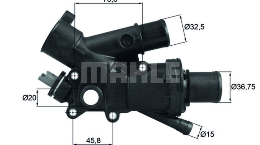 Termostat,lichid racire (TH4383 MAH) Citroen,DS,FIAT,FORD,PEUGEOT,TOYOTA,VOLVO