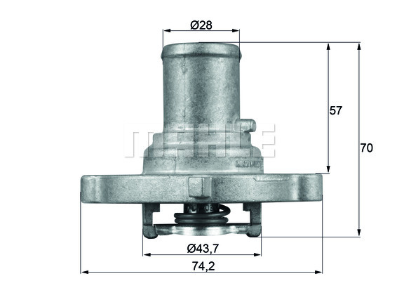 Termostat,lichid racire (TI12287D MAH) AUTOBIANCHI,FIAT,LANCIA
