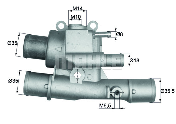 Termostat,lichid racire (TI12488 MAH) FIAT,LANCIA