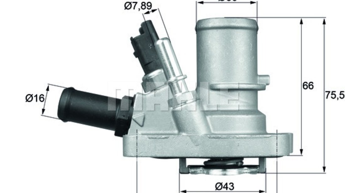 Termostat,lichid racire (TI14488 MAH) ABARTH,ALFA ROMEO,CHRYSLER,FIAT,LANCIA,OPEL,VAUXHALL