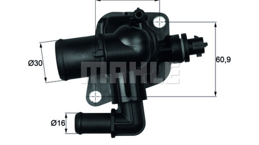 Termostat,lichid racire (TI15088 MAH) ALFA ROMEO,CHEVROLET,Citroen,FIAT,OPEL,PEUGEOT,VAUXHALL