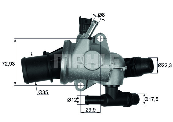 Termostat,lichid racire (TI15288 MAH) ALFA ROMEO,LANCIA