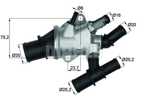 Termostat,lichid racire (TI15588 MAH) ALFA ROMEO,FIAT,LANCIA