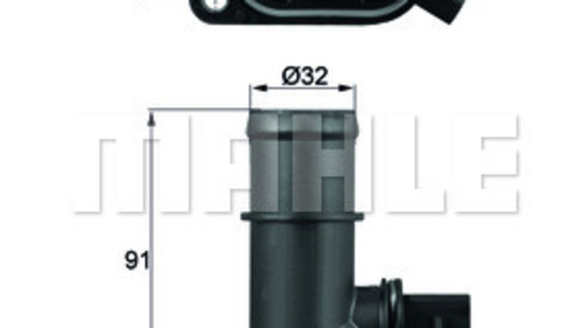 Termostat,lichid racire (TI16105 MAH) AUDI,SKODA,VW