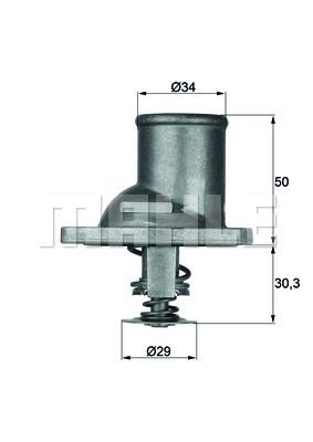 Termostat,lichid racire (TI192 MAH) DAEWOO,ISUZU,OPEL,VAUXHALL