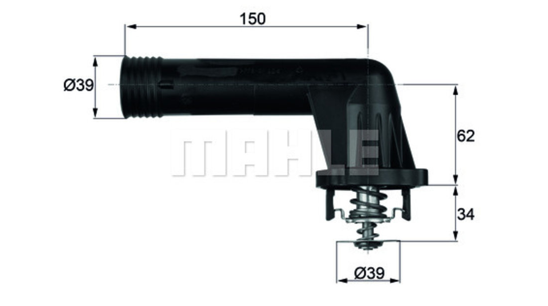 Termostat,lichid racire (TI2095 MAH) BMW