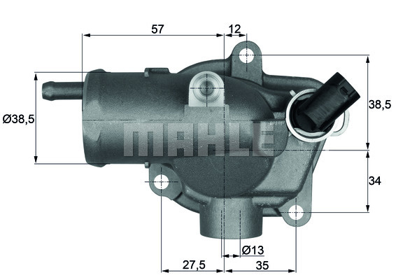 Termostat,lichid racire (TI2792 MAH) MERCEDES-BENZ