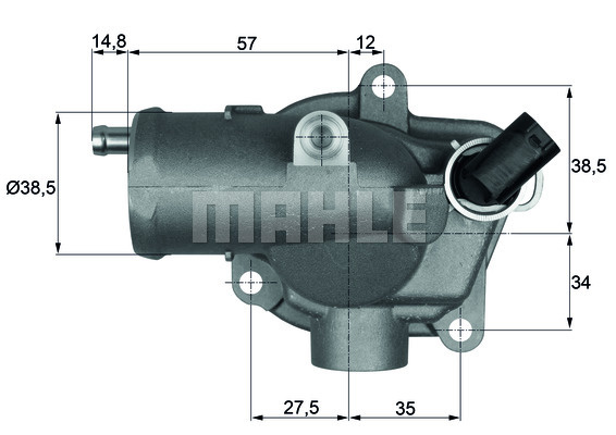 Termostat,lichid racire (TI2892 MAH) MERCEDES-BENZ