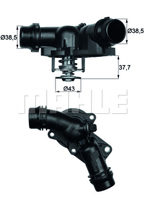 Termostat,lichid racire (TM1397 MAH) BMW