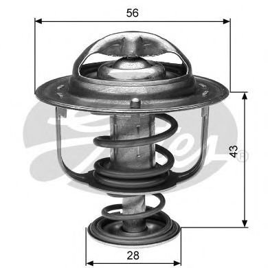 Termostat,lichid racire TOYOTA RAV 4 IV (WWA4, AVA4, ZSA4, ALA4) (2012 - 2016) GATES TH31282G1 piesa...