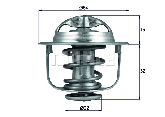 Termostat,lichid racire (TX12089D MAH) OPEL,VAUXHALL