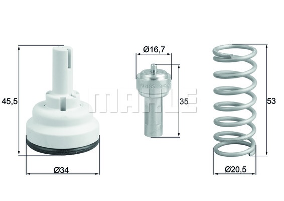 Termostat,lichid racire (TX18287D MAH) VW