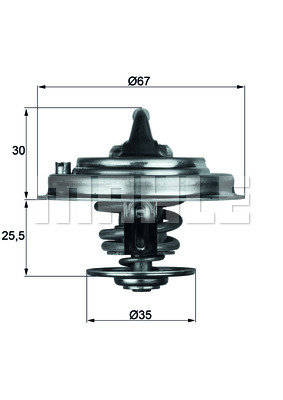 Termostat,lichid racire (TX3087D MAH) AUDI,BMW,JAGUAR,SKODA,VW
