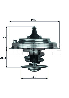 Termostat,lichid racire (TX3482D MAH) AUDI,VW