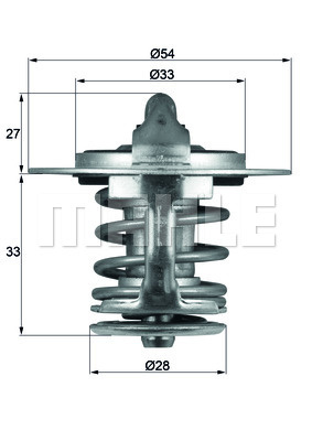 Termostat,lichid racire (TX8477 MAH)