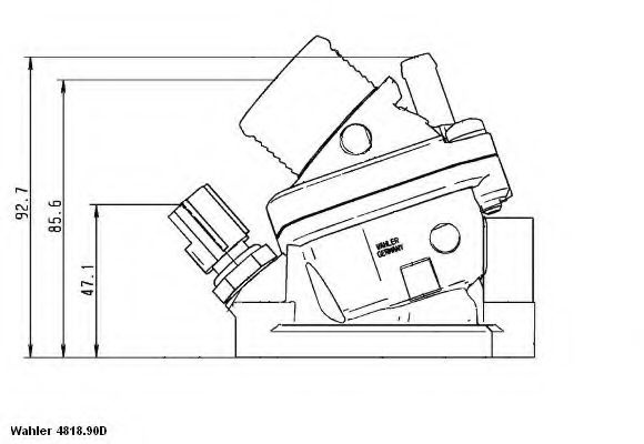 Termostat,lichid racire VOLVO S60 I (2000 - 2010) WAHLER 4818.90D piesa NOUA
