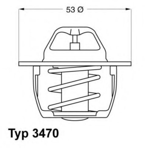 Termostat,lichid racire VOLVO V40 Combi (VW) (1995 - 2004) WAHLER 3470.89D50 piesa NOUA
