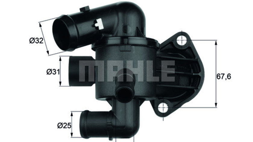 Termostat,lichid racire VW BEETLE (5C1, 5C2) MAHLE TI 33 87