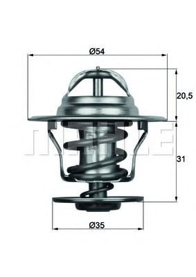 Termostat,lichid racire VW BORA (1J2) (1998 - 2005) MAHLE ORIGINAL TX 15 87D piesa NOUA
