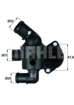 Termostat,lichid racire VW CADDY ALLTRACK combi (Saab) (2015 - 2016) MAHLE ORIGINAL TI 15 92 piesa N...