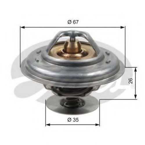 Termostat,lichid racire VW CRAFTER 30-35 bus (2E) (2006 - 2016) GATES TH13287G1 piesa NOUA