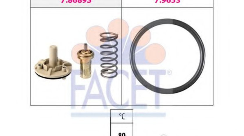 Termostat,lichid racire VW EOS (1F7, 1F8) (2006 - 2016) FACET 7.8689 piesa NOUA
