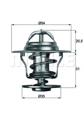 Termostat,lichid racire VW MULTIVAN V (7HM, 7HN, 7HF, 7EF, 7EM, 7EN) (2003 - 2015) MAHLE ORIGINAL TX 13 87D piesa NOUA