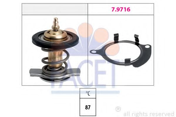 Termostat,lichid racire VW MULTIVAN V (7HM, 7HN, 7HF, 7EF, 7EM, 7EN) (2003 - 2015) FACET 7.8820 piesa NOUA