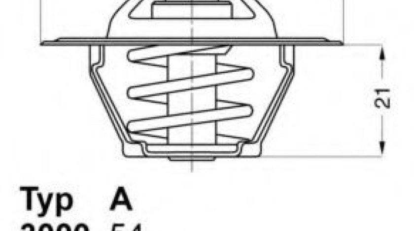 Termostat,lichid racire VW NEW BEETLE Cabriolet (1Y7) (2002 - 2010) WAHLER 3141.87D piesa NOUA