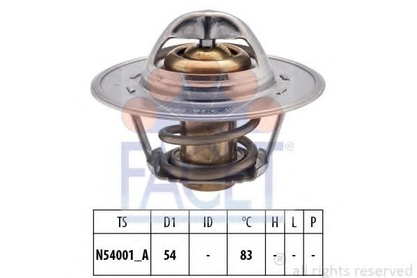 Termostat,lichid racire VW POLO (9N) (2001 - 2012) FACET 7.8678S piesa NOUA