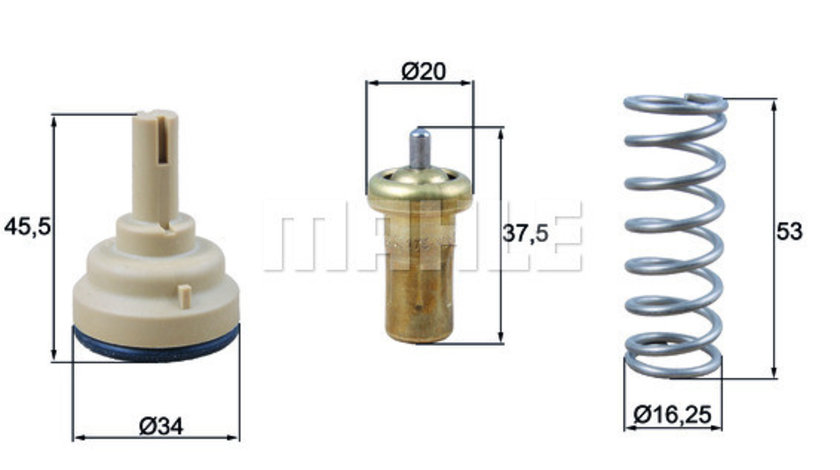 Termostat,lichid racire VW TIGUAN (5N_) MAHLE TX 181 95D