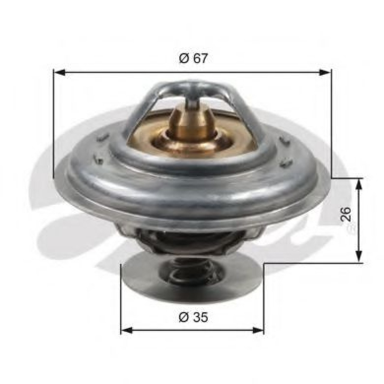 Termostat,lichid racire VW TRANSPORTER IV bus (70XB, 70XC, 7DB, 7DW, 7DK) (1990 - 2003) GATES TH13287G1 piesa NOUA