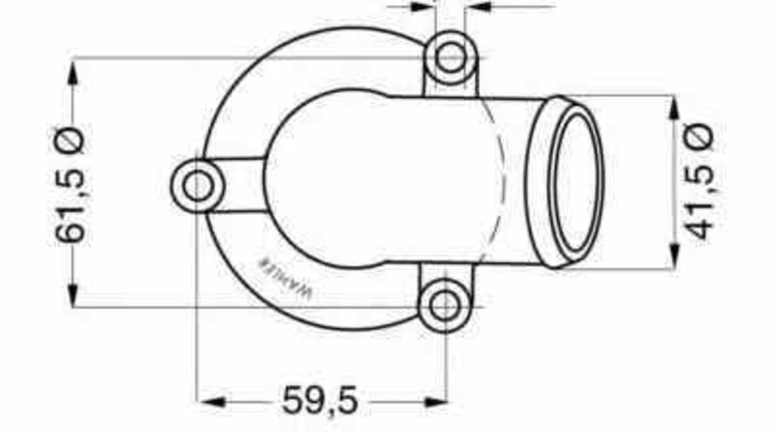 Termostat MERCEDES-BENZ CLK C208 WAHLER 4276.87D