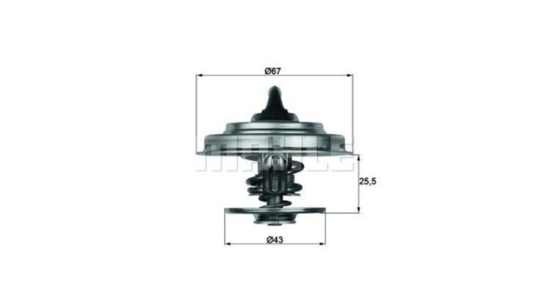 Termostat Mercedes PONTON (W121) 1959-1961 #2 0012039075