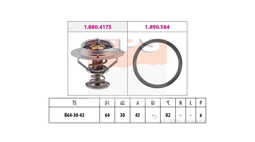 Termostat Nissan ALMERA Mk II (N16) 2000-2016 #2 1305A102