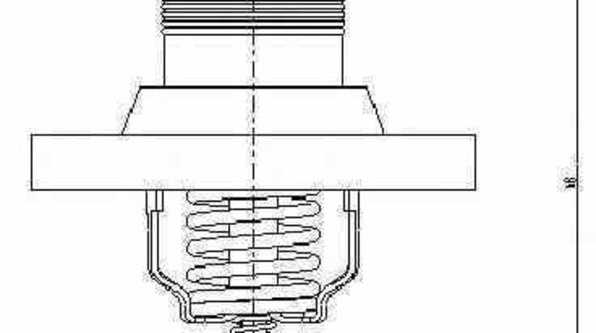 Termostat PEUGEOT 307 Break 3E WAHLER 3483.89D